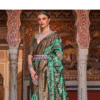 Patina Green Printed Patola Soft Silk Saree